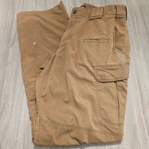 5.11 Tactical Series Cargo Pants Mens 32x32 Brown Ripstop Work Trousers 74369